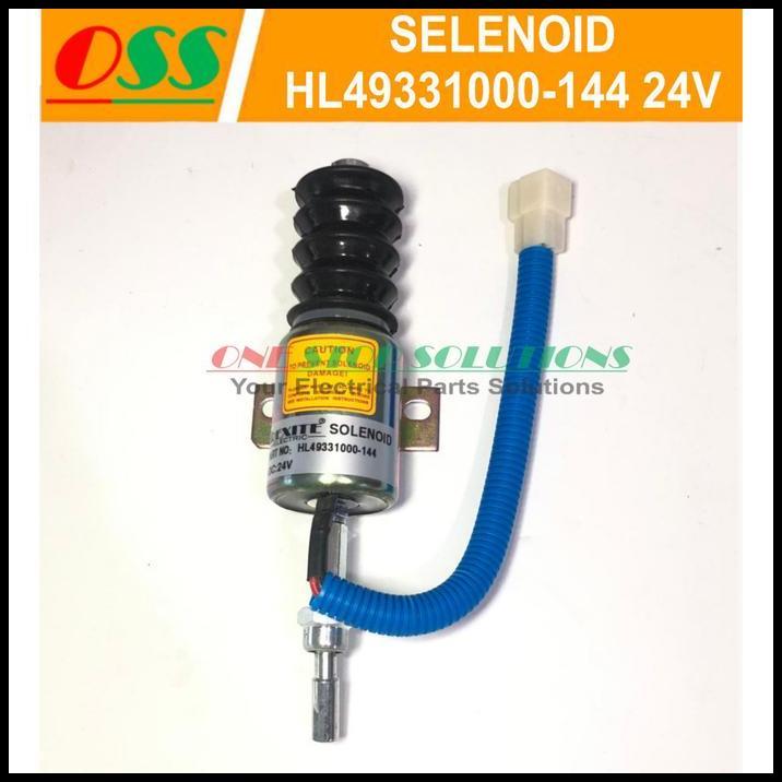 HOT DEAL SELENOID SOLENOID HL49331000-144 24V UNIV UNTUK GENSET ALAT BERAT 