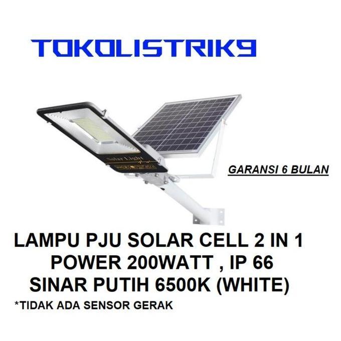 HARGA DISC - LAMPU JALAN LED SOLAR CELL 200WATT / LAMPU PJU LED SOLAR CELL 200WATT