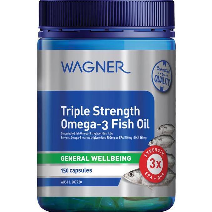Wagner Triple Strength Omega 3 Fish Oil - 150 Capsules