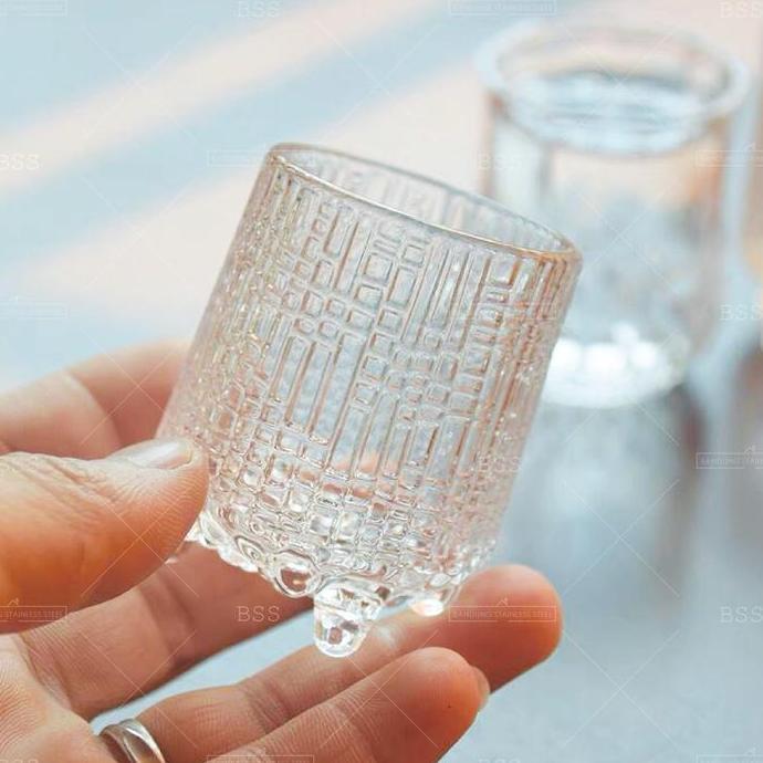 New- Gelas Soju Shot Tequilla Sloki Teh 50Ml Cantik Mini Kecil Kaca Glass