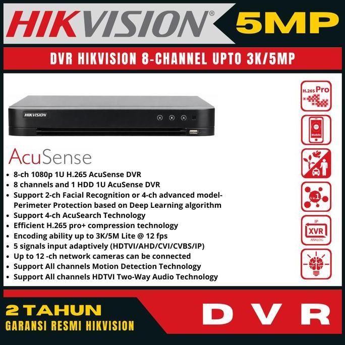 REGAZY667 - DVR HIKVISION 4 CHANNEL 8 CHANNEL 16 CHANNEL 32 CHANNEL AUDIO SERIES SUPPORT KAMERA 1MP 
