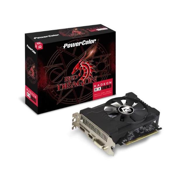 BEBAS ONGKIR - POWERCOLOR RX 550 4GB RED DRAGON GDDR5 RX550 4G 128BIT VGA AMD RADEON