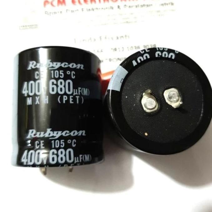 680UF 400V 680 UF 400 V ORIGINAL ELKO CAPASITOR PCMED