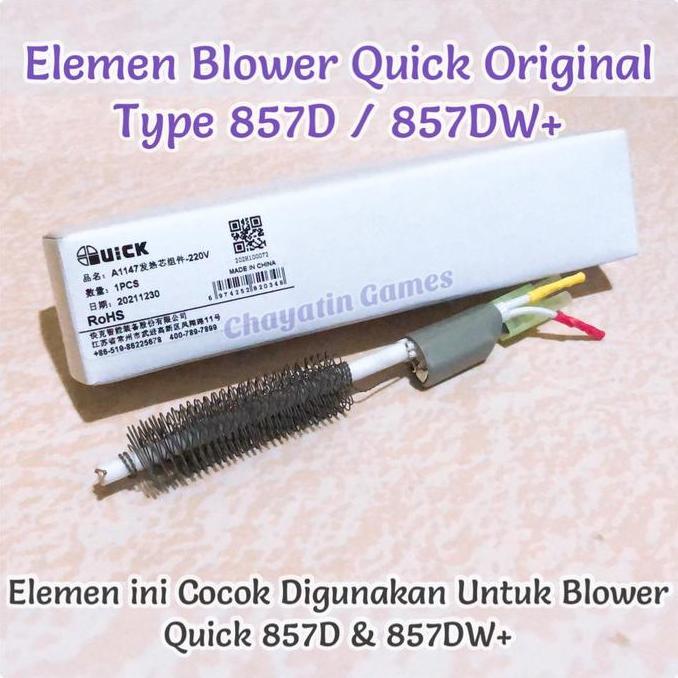 Promo Elemen Blower Original QUICK Type 857D 857DW+ & Blower Digital Lainnya Diskon