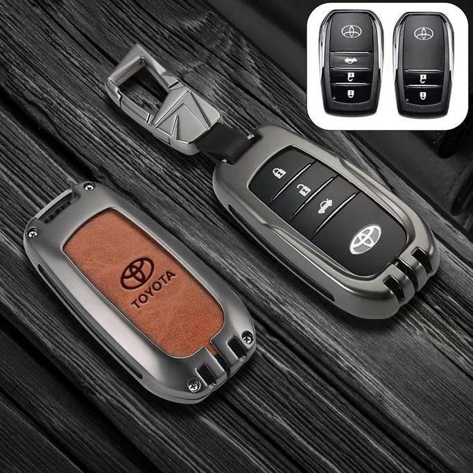 Cover Case Remote Keyless Mobil Toyota/Smart Key Leather Cover Toyota