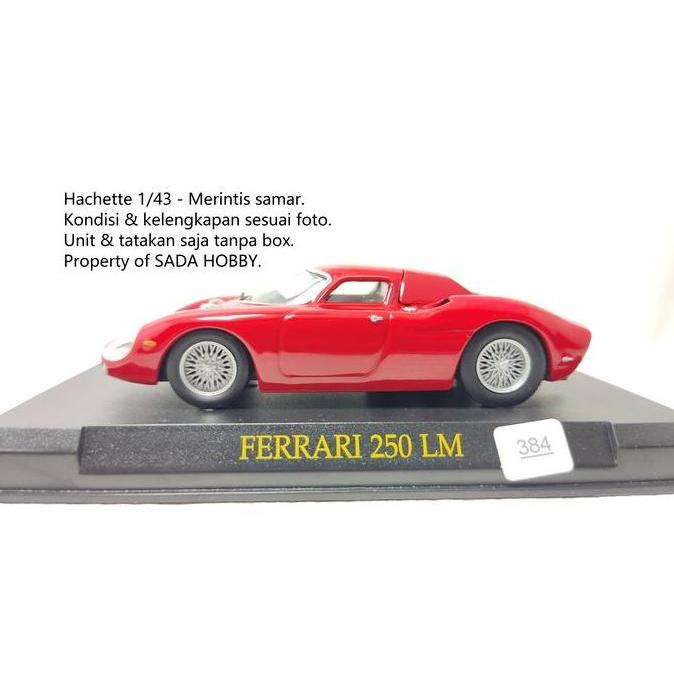 DIECAST ALTAYA HACHETTE 1/43 FERRARI 250LM UNIT & TATAKAN ONLY SADHO