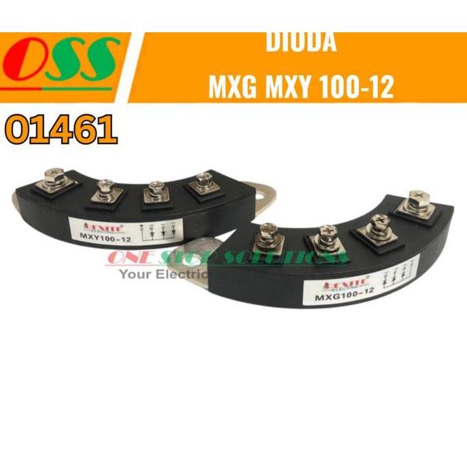 PIPOTEL DIODA MXY MXG 100-12 100A 4 PIN 4 BAUT 136MM 1 SET UNTUK DINAMO GENSET