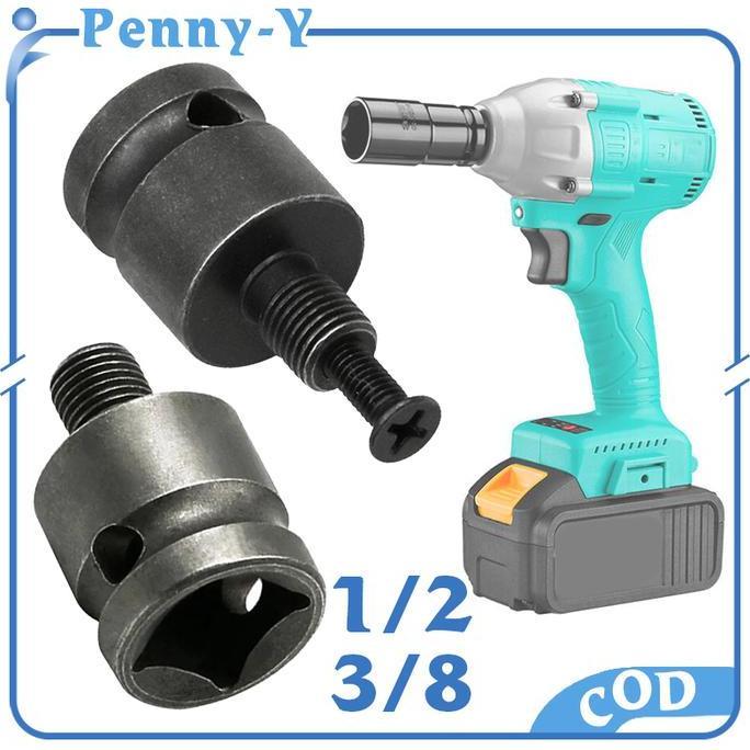 TUMOLOX 2pcs Adaptor Chuck Bor Impact 1/2 3/8 Adapter Converter Impact To Chuck Bor Adapter Impact W