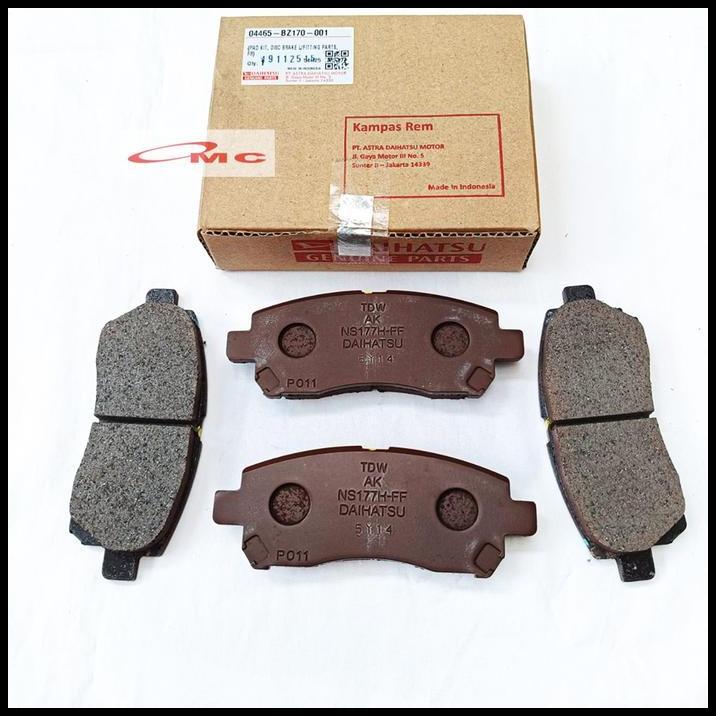 DISKON BRAKE PAD KAMPAS REM DEPAN XENIA AVANZA VELOZ TERIOS RUSH TARUNA APV ORIGINAL 04465-BZ170-001