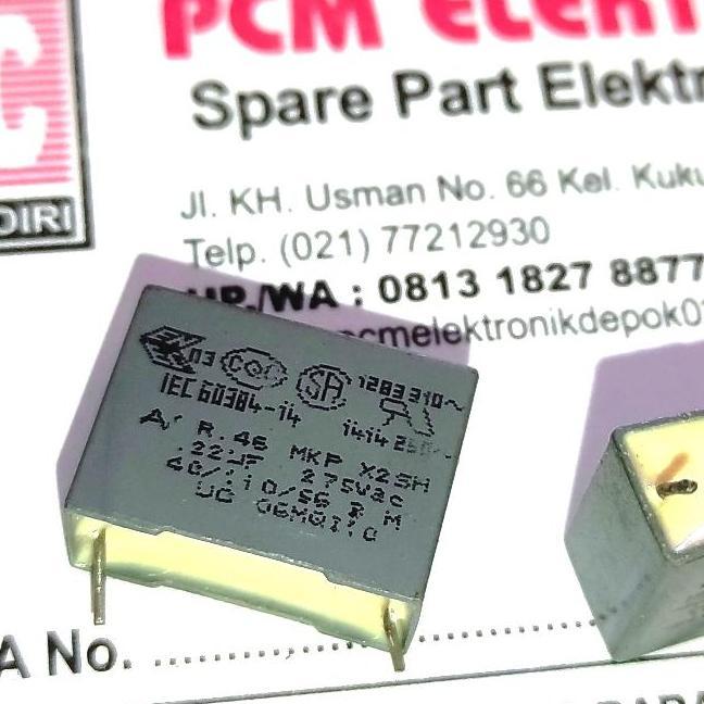 MKT 224 0.22UF 275VAC~ 275V~ X2 220NF 275 MKP KAPASITOR CAPACITOR PCMED