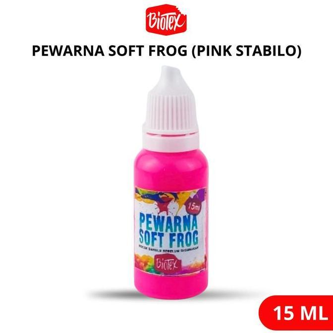BIOTEX PEWARNA LATEKS 15 ML PINK STABILO - LATEX LATEK SOFT FROG SOFROG