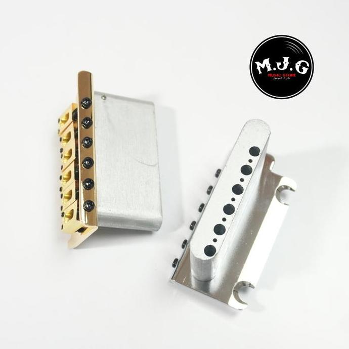 Tremolo Saddle Bridge Gitar Elektrik 2 Poin Point Stratocaster Wilkinson Korea