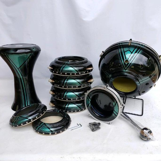 Alat hadroh 1 Set Asli Jepara| ANOM Hadroh Jepara Bass Kayu
