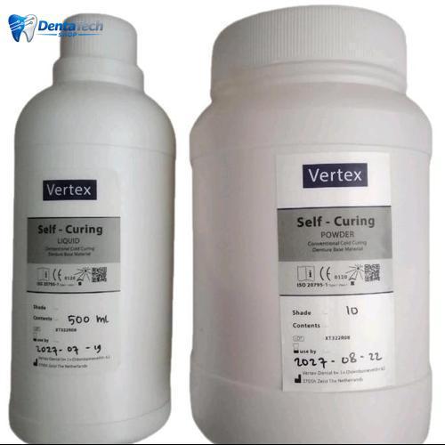Powder Self Curing Vertex 1000 Gram ( Acrylic ) Mulut Bubuk Vertex Otomatis
