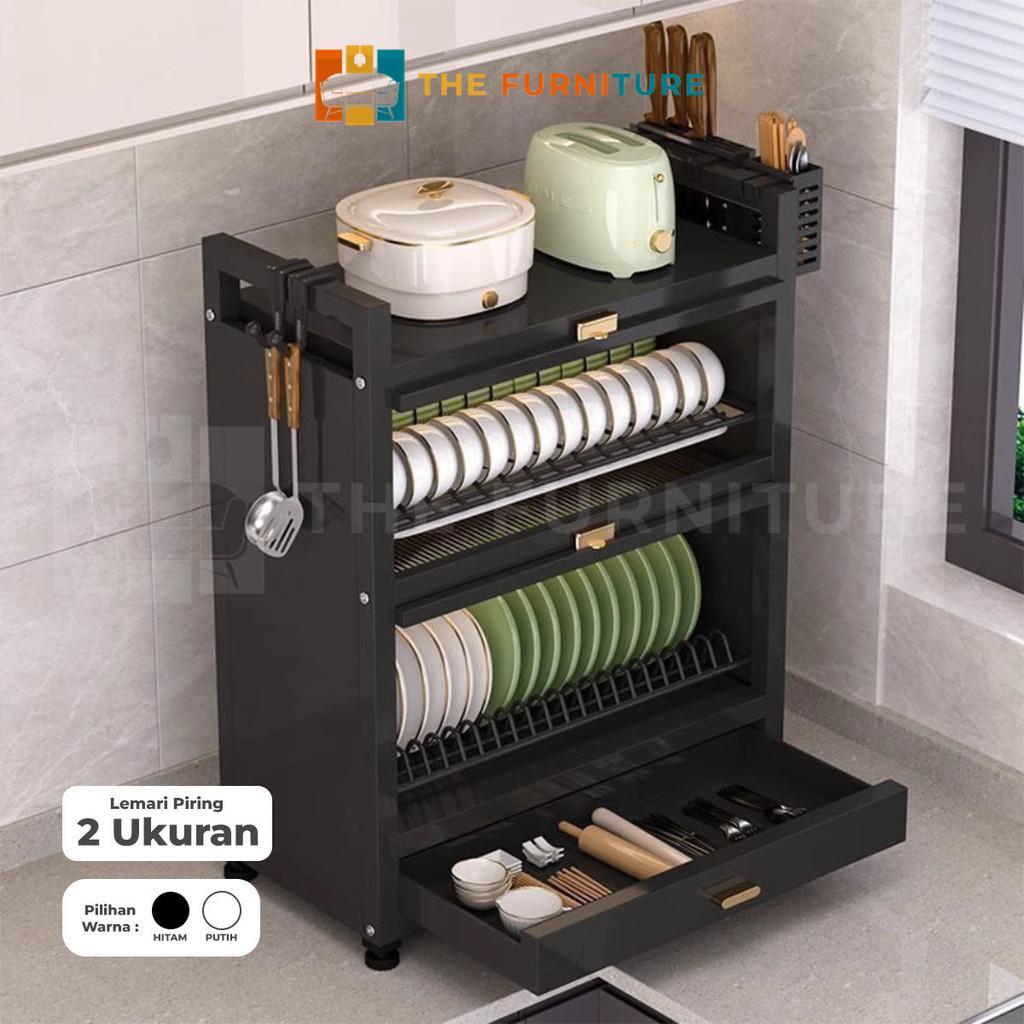 Rak Piring Minimalis/Lemari Dapur Minimalis/Lemari Piring/Lemari Piringtertutup/Lemari Piring Tarik 