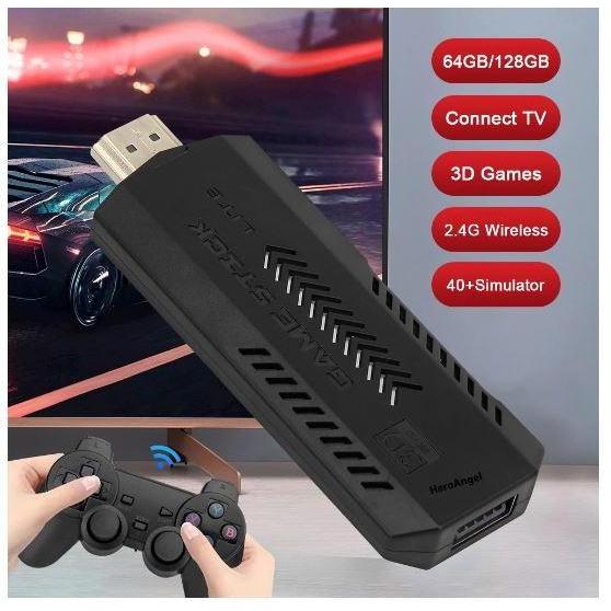 Game- Game Stick Gen 2 X2 Plus Game Console 4K Hd Wireless Gamepad Hdmi Tv