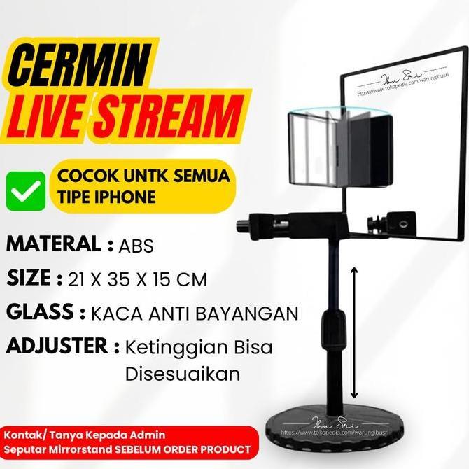 Alat Dudukan Hp Mirror Stand HP X6Z Untuk Live Streaming Konten Kamera Belakang Dengan Phone Holder