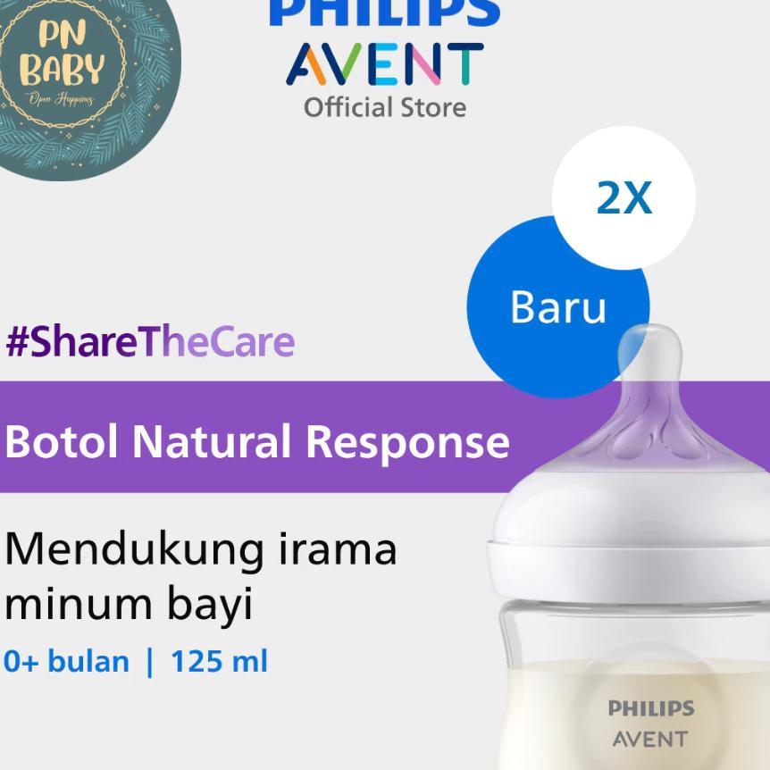 Avent Philips Natural  Response 3.0 Dodot Bayi 125 Ml Dan 260 Ml  0M+ / Botol Susu Bayi