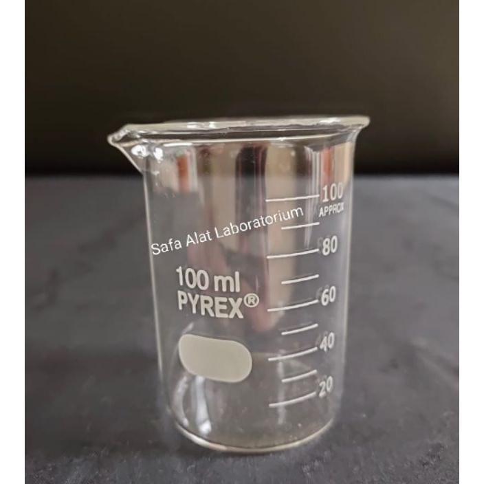 Beaker Glass 100Ml Pyrex Gelas Takar Gelas Kimia Gelas Piala Pyrex