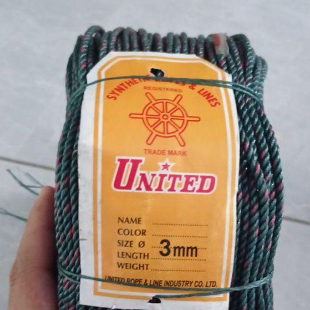 Tali Tambang Tampar 3Mm United Bintik Tali Tambang Jaring Ikan Tali Tambang 3Mm