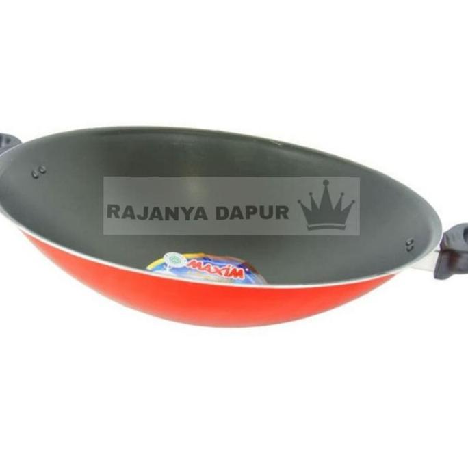 Wajan Teflon Maxim 30 / 36 Cm - Wok Valentino 30/36Cm Maxim - Wajan Maxim 30/36Cm