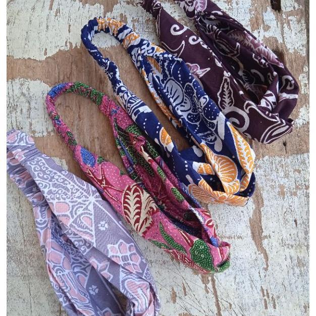 Bando Batik Bando Etnik Bandana Batik Headband Dewasa