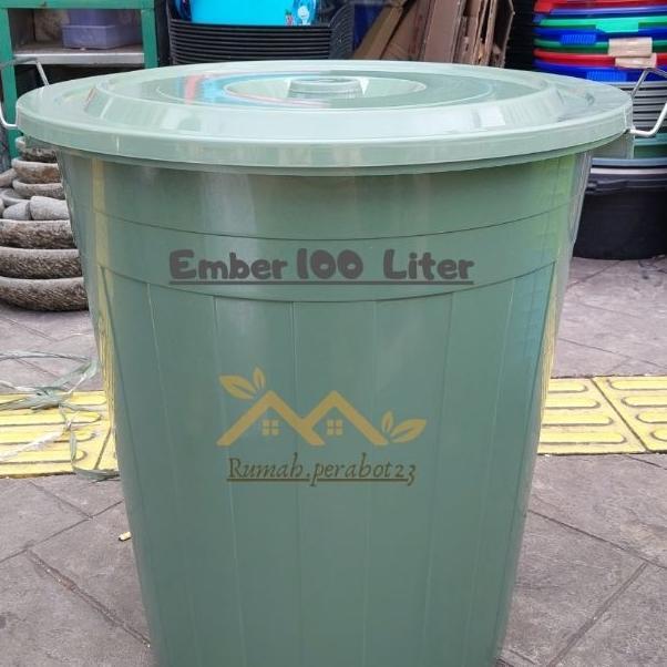 Amp - Ember 100 Liter / Ember Air / Ember Plastik Dengan Tutup Besar Jumbo