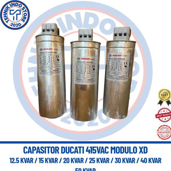 Promo CAPASITOR DUCATI 12.5 KVAR / 15 KVAR / 20 KVAR / 25 KVAR / 30 KVAR / 40 KVAR / 50 KVAR - 415VA