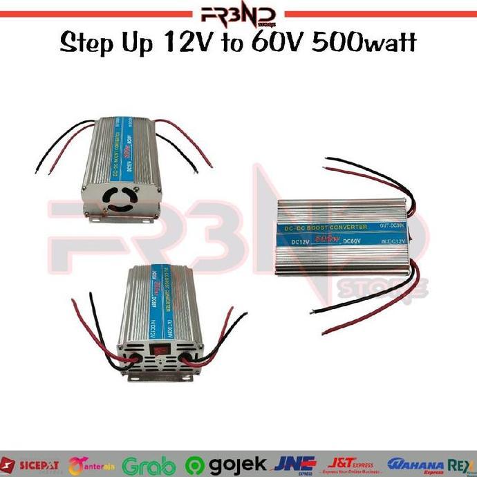 Ada Step Up DC 12V ke DC 60V 500W Power Converter DC DC 12 V to 60 V 500 W