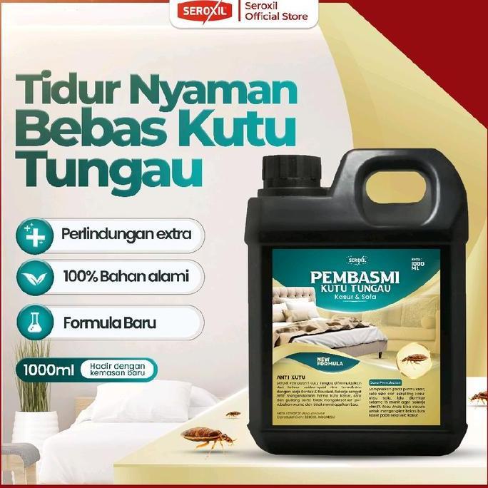 Pulizia- Seroxil Anti Tungau Sc 1000 Ml Pengendali Kutu Kasur Sofa Gudang - Merek Seroxil Anti Kutu 