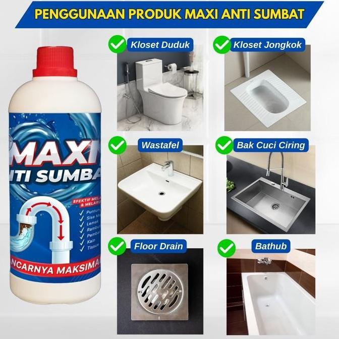 Itclean- Maxi Anti Sumbat Wc 1300Gr / Soda Api Cair / Soda Api / Wc Mampet