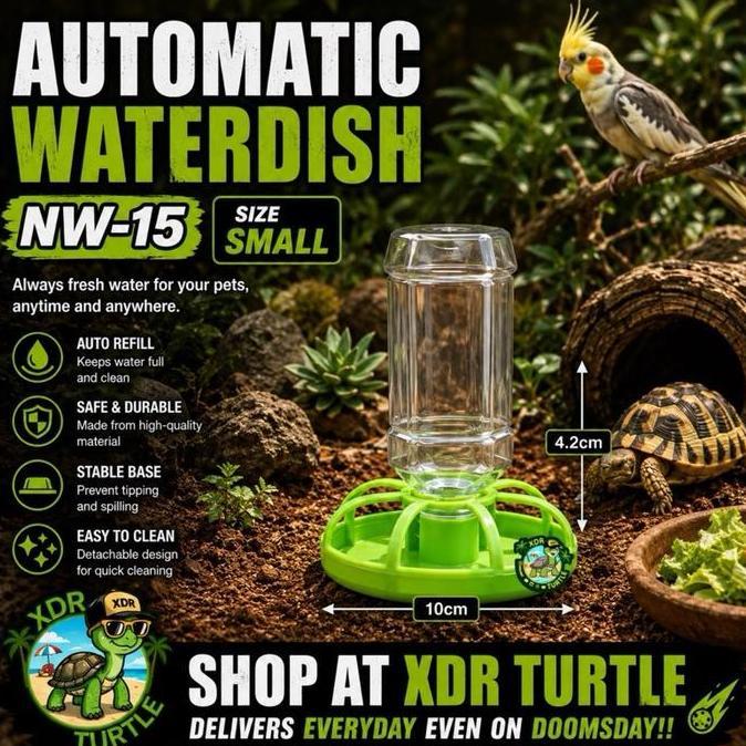 Kenzo- Ter Dish Otomatis Torto Reptile Sulcata Bearded Dragon