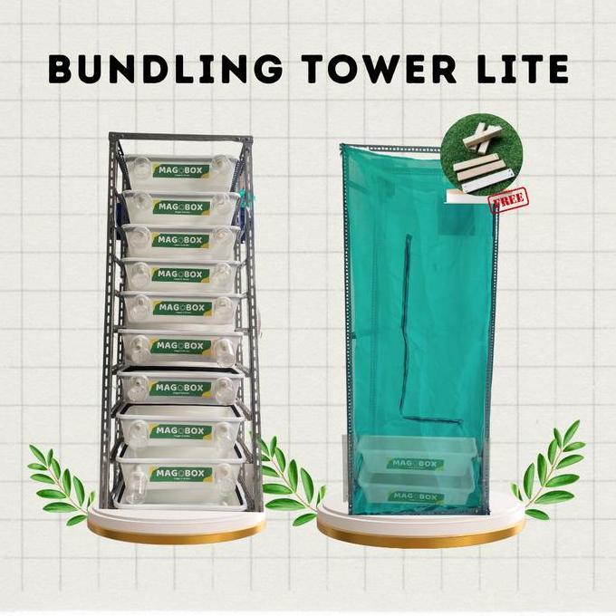 Patche- New- Magobox Tower Kandang Tower Paket Budidaya Maggot Bsf Skala Komunal