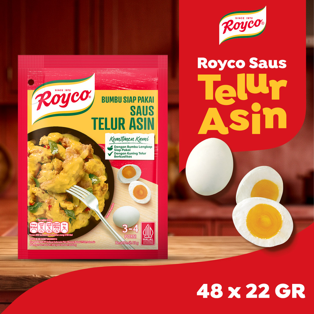 Royco Bumbu Ayam Saus Telur Asin 22g (Isi 48)