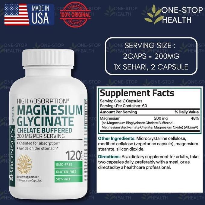 Max- Bronson - Magnesium Glyte 200Mg - Vitamin Magnesium