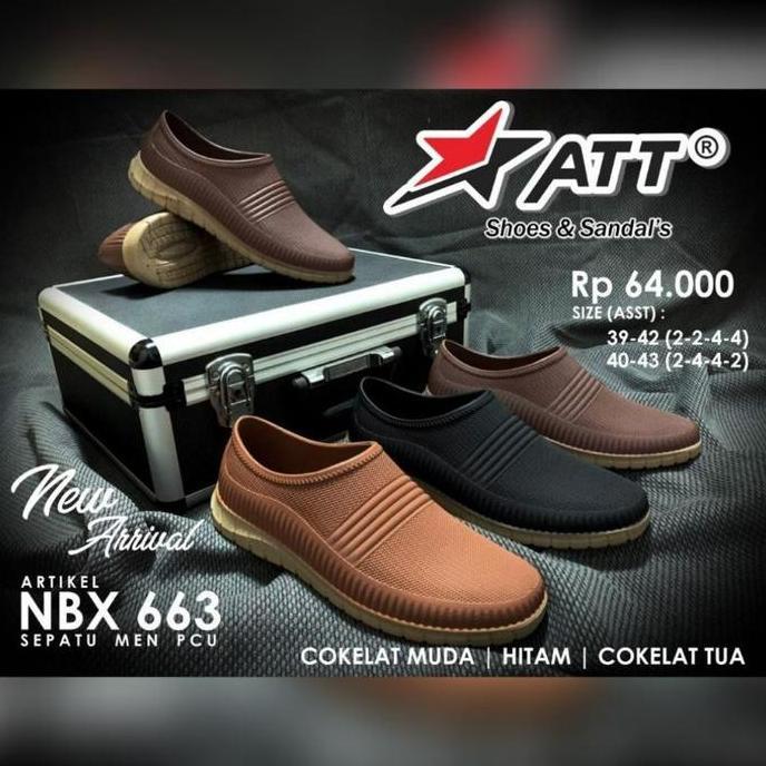 Whell- Att Nbx 663 Sepatu Slip On Karet Pria Dan Remaja Laki-Laki