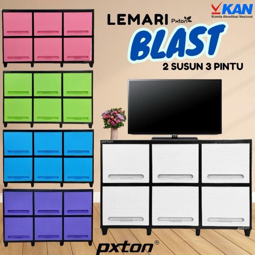 PXTON Lemari Meja TV BLAST / Lemari Plastik Serbaguna / Lemari TV