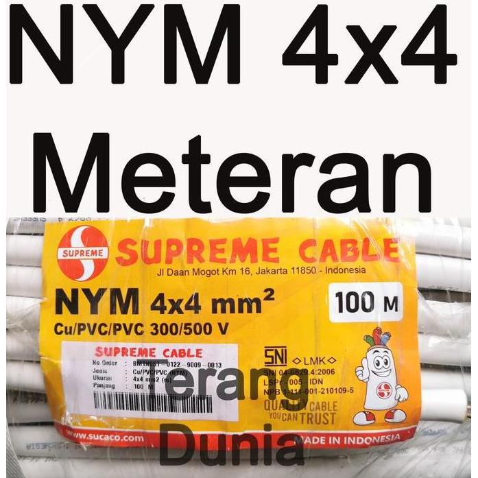 Kilat- New- Kabel Nym 4X4 Supreme Kabel Supreme Nym 4X4 Kabel Tunggal Nym 4X4Mm