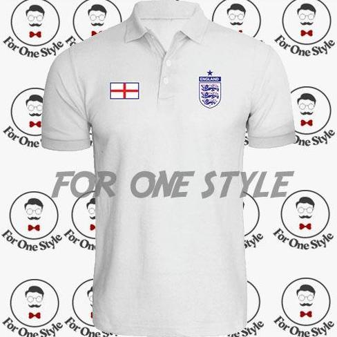 DR204 - POLO SHIRT TIMNAS INGGRIS - Kaos Timnas Inggris - Polo Bola tim