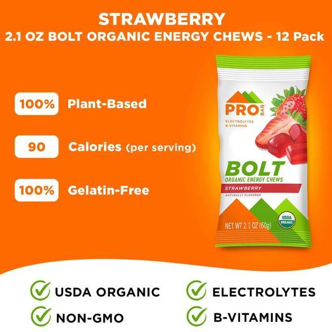Eat- Probar Energy Chew Semua Rasa / Bolt Organic Electrolytes Chews Not Bar Gel