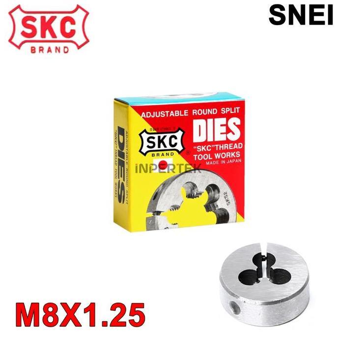 MIDEOFU Snei M8 X 1.25 Round Die Snay Drat Ulir Baut M8X1.25 Senai Dies Sney