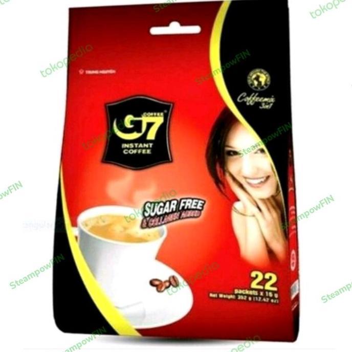 Hot Sale, Kopi Vietnam Instant Coffee Mix G7 3In1 Sugar Free Collagen Danh Cho Nguoi Coffeemix