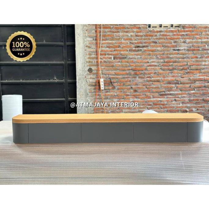 Bufet Meja Tv Scandinavian Minimalis Gantung Rounded Kekinian