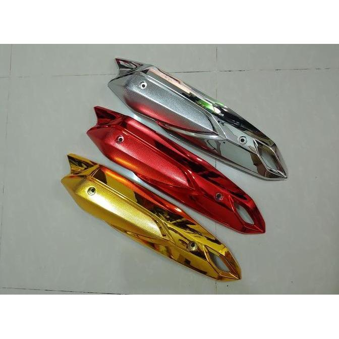 Promo COVER TUTUP KNALPOT LEXI 125 VARIASI CHROME Diskon