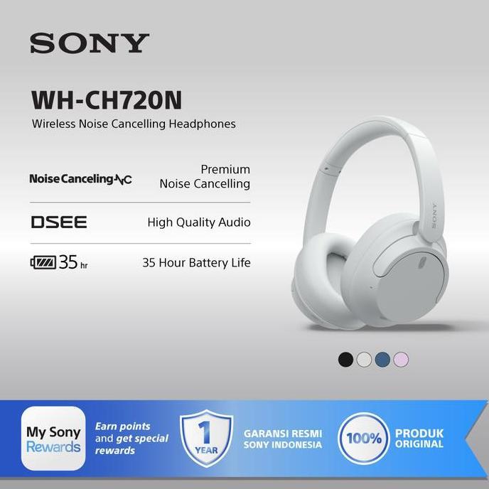 SONY WH-CH720N White Wireless Noise Cancelling Headphone / CH720N