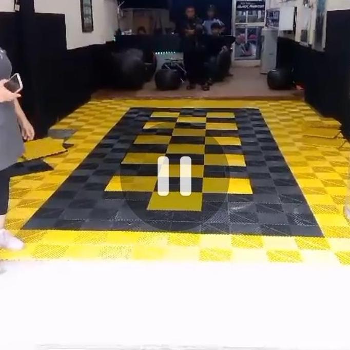 DIREWOLF Modular Floor Lantai Workshop Detailing