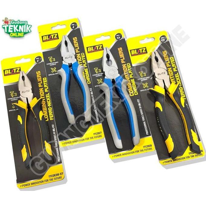 ARURU BLITZ TANG KOMBINASI Tang Combinasi Blister Blitz Crome 6 inch 7 Inch 8 inch / Tang Kombinasi 