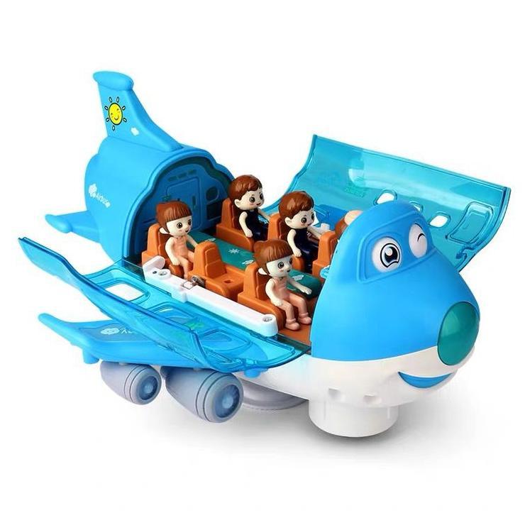 Mainan Anak PESAWAT AIRLINER Universal Pesawat Kartun Mata Bisa Gerak