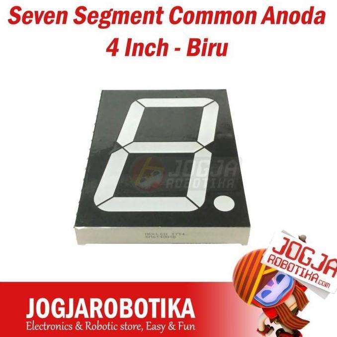 Seven Segment Biru 4 Inch Sm614001B 7 Segmen Common Anoda