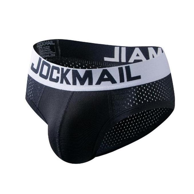 Cuecas - Jockmail Brief Mesh Cotton Celana Dalam Pria